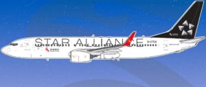Aero Polaris 1:400 Shenzhen Airlines Boeing B737-800w "Star Alliance" B-1758 (HA7380025)
