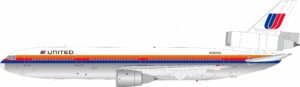 InFlight 200 1:200 United Airlines McDonnell Douglas DC-10-10 N1805U (IF101UA0725P)