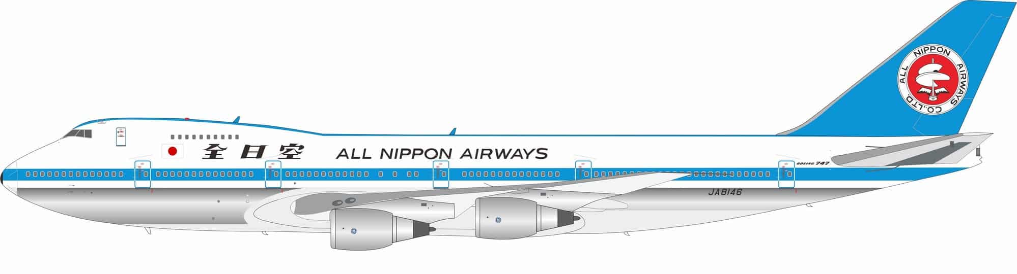 J-Fox Models 1:200 ANA All Nippon Airways Boeing B747SR-81 JA8146 (JF-747-1-006PL)