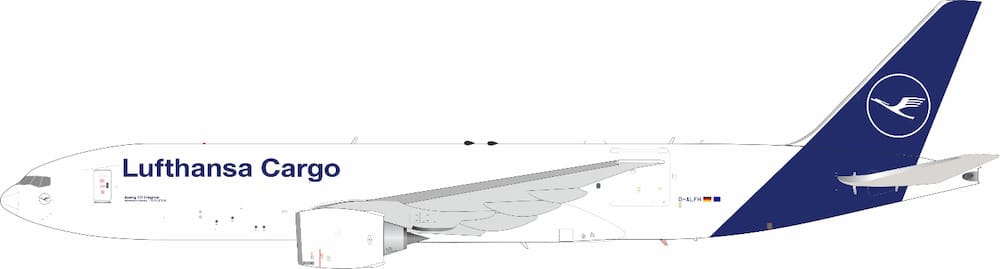 J-Fox Models 1:200 Lufthansa Cargo Boeing B777-F "Namaste India" D-ALFH (JF-777-2-007)