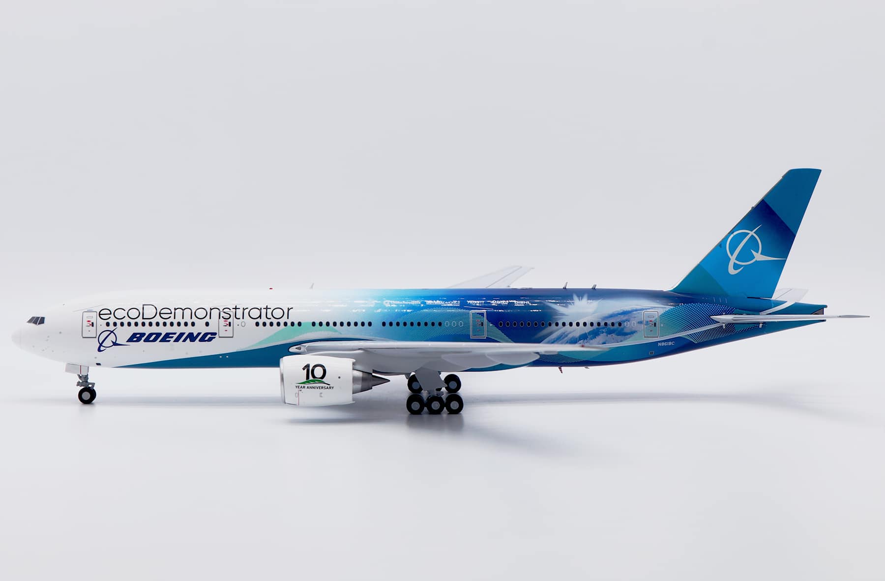 JC Wings 1:200 Boeing Aircraft Company Boeing B777-200(ER) "ecoDemonstrator - Flaps Up" N861BC (XX20559)