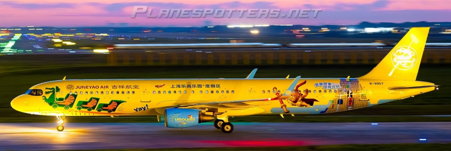 JC Wings 1:400 Juneyao Airlines Airbus A321-200S "Legoland Shanghai Resort" B-9957 (XX40777)