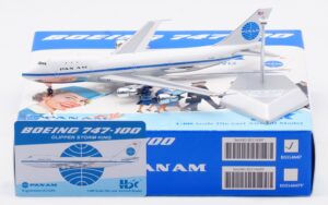 HX Models 1:400 Pan American World Airways (Pan Am) Boeing B747-100 "Clipper Storm King - Flaps Up" N747PA (B551404P)