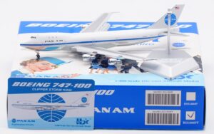 HX Models 1:400 Pan American World Airways (Pan Am) Boeing B747-100 "Clipper Storm King - Flaps Down" N747PA (B551404PF)
