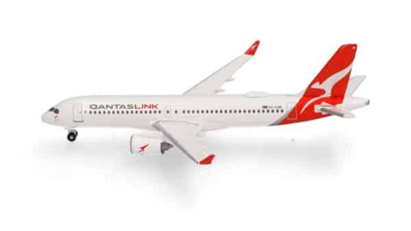 Herpa Wings 1:500 QantasLink (National Jet Systems) Airbus A220-300 "Koala" VH-X4B (HE537810) - Image 2