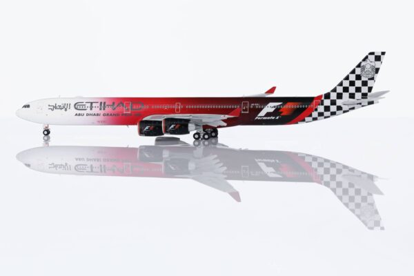 HX Models 1:400 Etihad Airways Airbus A340-600 "2011 Abu Dhabi Grand Prix - Flaps Down" A6-EHJ (HY346095F)
