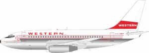 InFlight 200 1:200 Western Airlines Boeing B737-200 N4503W (IF732WA-625P)