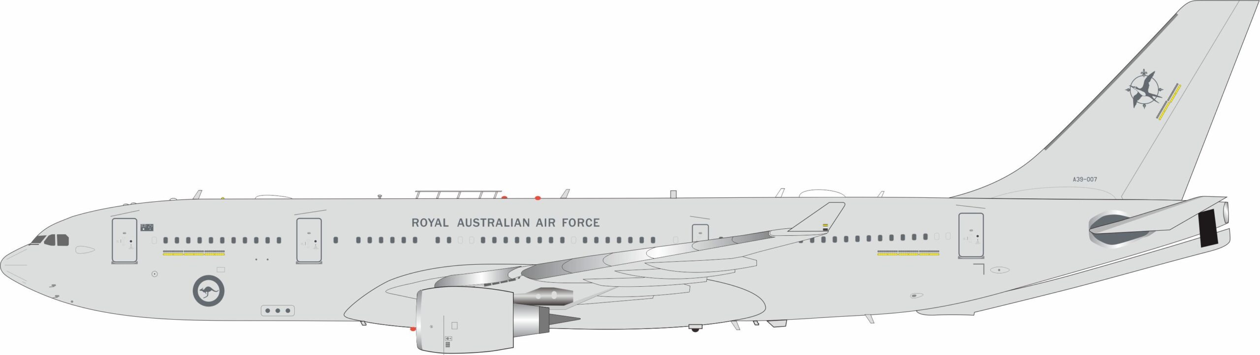 InFlight 200 1:200 Royal Australian Air Force (RAAF) Airbus KC-30A (A330-200 MRTT) "Somerset" A39-007 (IFKC30RAAF007)