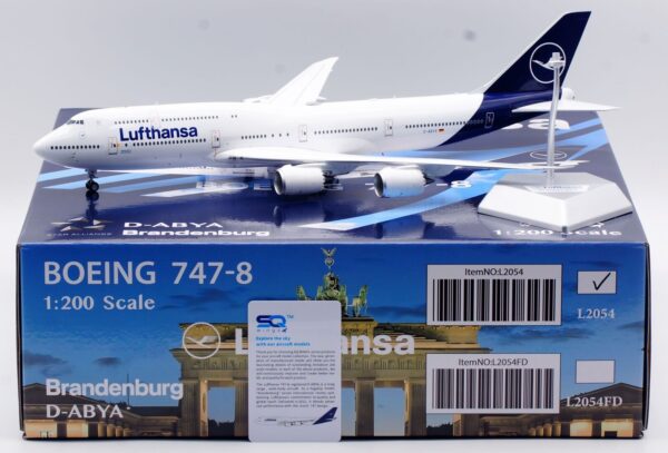 SQ Wings 1:200 Lufthansa Boeing B747-8i "Brandenburg - Flaps Up" D-ABYA (L2054)