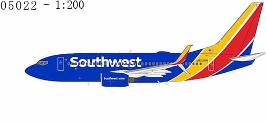 NG Models 1:200 Southwest Airlines Boeing B737-700S N922WN (NG05022)