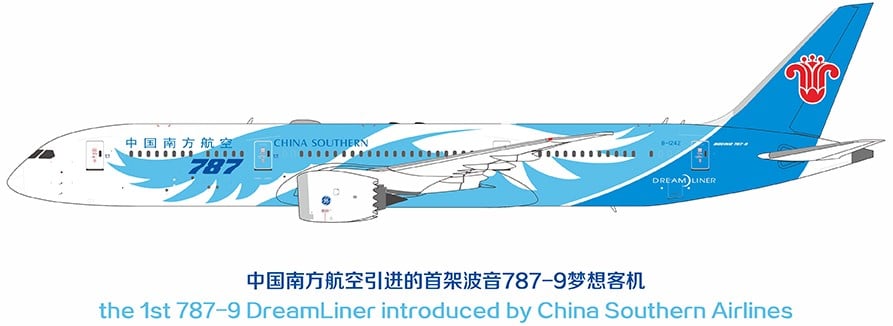 NG Models 1:400 China Southern Airlines Boeing B787-9 Dreamliner B-1242 (NG24177)