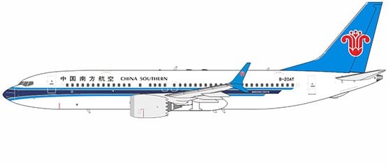 NG Models 1:200 China Southern Airlines Boeing B737 MAX 8 B-20AT (NG24195)