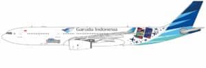 NG Models 1:400 Garuda Indonesia Airbus A330-300 "Hana TravelGo Card" PK-GPX (NG62075)