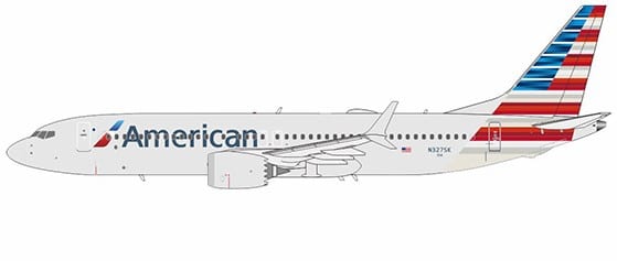 NG Models 1:200 American Airlines Boeing B737 MAX 8 N327SK (NG92018)
