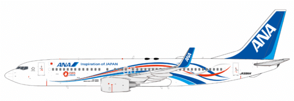 JC Wings 1:200 ANA All Nippon Airways Boeing B737-800w "EXPO2025 ANA Jet - Flaps Down" JA58AN (SA2105A)
