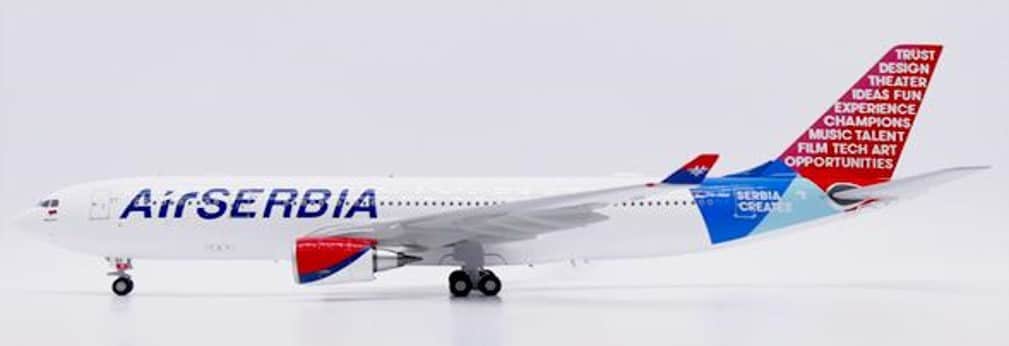 JC Wings 1:200 Air Serbia Airbus A330-200 "Serbia Creates" YU-ARA (XX20598)