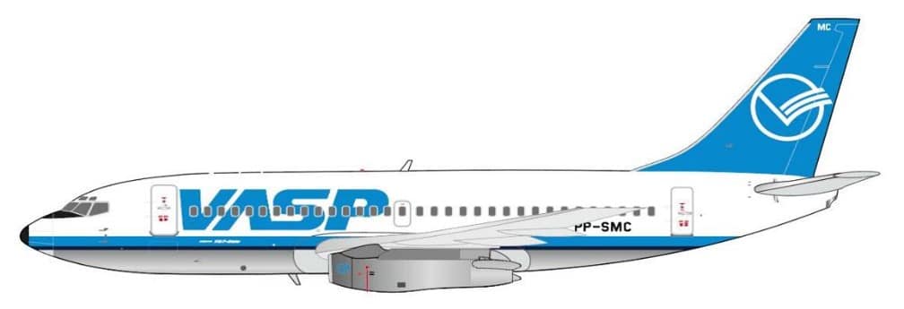 JC Wings 1:400 VASP Boeing B737-200 PP-SMC (XX40256)