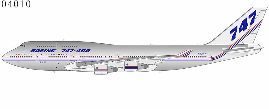 NG Models 1:400 Boeing Aircraft Company Boeing B747-400 "House Colours" N401PW (NG04010)