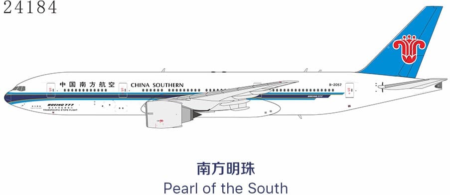 NG Models 1:400 China Southern Airlines Boeing B777-200(ER) B-2057 (NG24184)