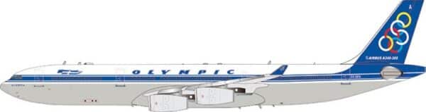 Aviation 400 1:400 Olympic Airlines Airbus A340-300 "Olympia" SX-DFA (AV4318)