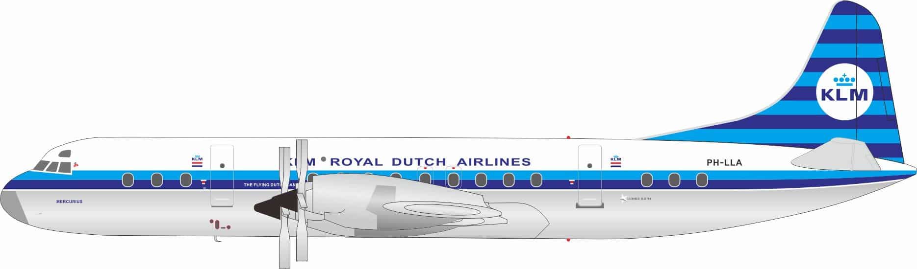 InFlight 200 1:200 KLM Royal Dutch Airlines Lockheed L-188C Electra "Mercurius" PH-LLA (IF188KL0824P)