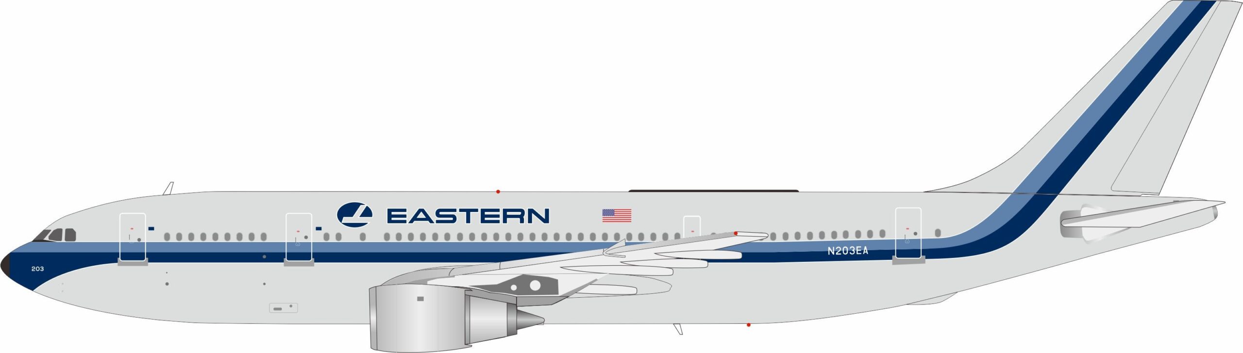 InFlight 200 1:200 Eastern Air Lines Airbus A300B4-100 N203EA (IF300EA0925)