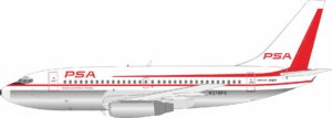 InFlight 200 1:200 Pacific Southwest Airlines (PSA) Boeing B737-200 N378PS (IF732PSA0725P)