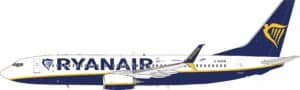 J-Fox Models 1:200 Ryanair UK Boeing B737-800S "Visit Wroclaw" G-RUKN (JF-737-8-022)