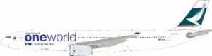 Aviation 400 1:400 Cathay Pacific Airbus A330-300 "OneWorld" B-HLU (WB4055)