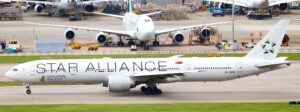 JC Wings 1:400 Singapore Airlines Boeing B777-300(ER) "Star Alliance - Flaps Up" 9V-SWM (XX40802)