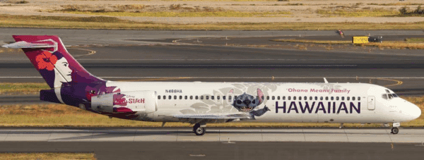 JC Wings 1:400 Hawaiian Airlines Boeing B717-200 "Lilo & Stitch" N488HA (XX40814)