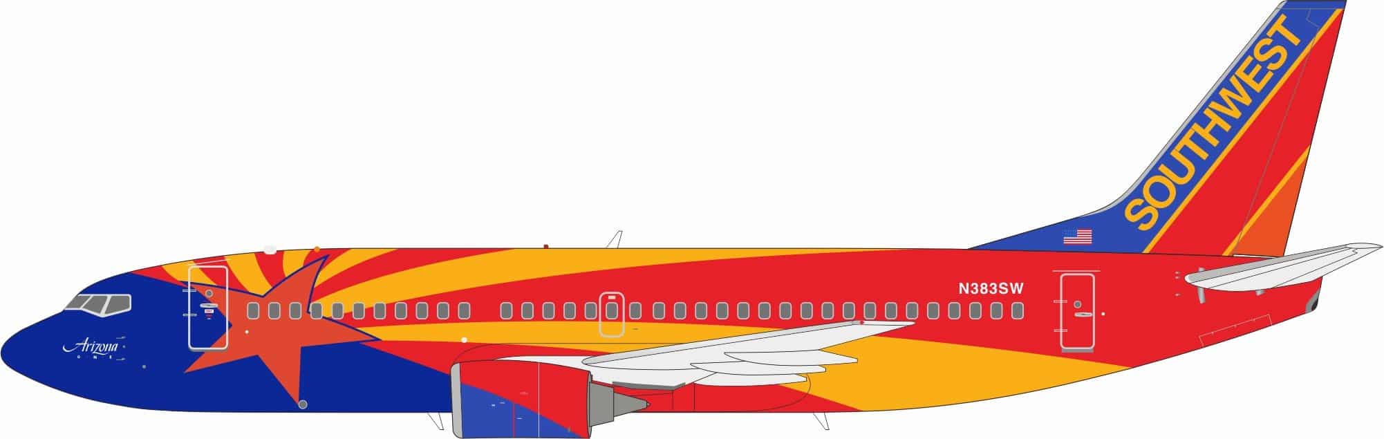 InFlight 200 1:200 Southwest Airlines Boeing B737-300 "Arizona One" N383SW (B-733-383)