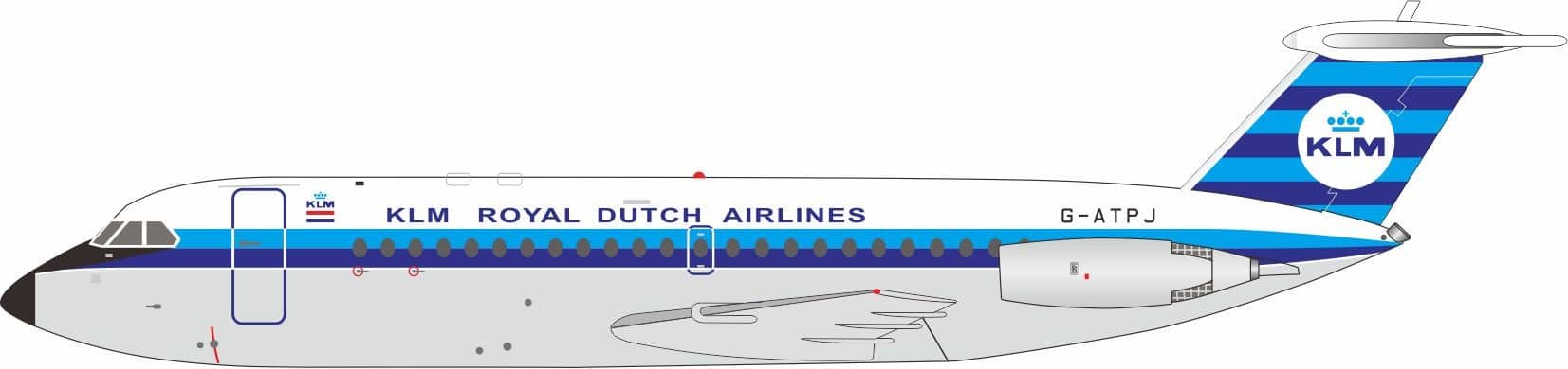 InFlight 200 1:200 KLM Royal Dutch Airlines BAC 1-11 Series 300 G-ATPJ (IF111KL1025)