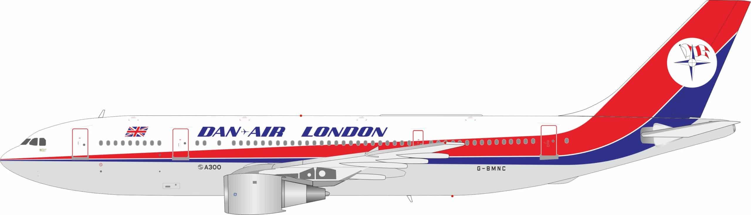 InFlight 200 1:200 Dan-Air London Airbus A300B4-100 G-BMNC (IF300DA0725)
