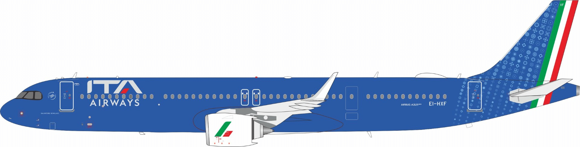 InFlight 200 1:200 ITA Airways Airbus A321neo "Salvatore Schillaci" EI-HXF (IF321AZ0825)