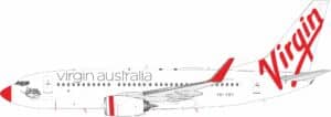 J-Fox Models 1:200 Virgin Australia Boeing B737-700w "Kingston Beach" VH-VBY (JF-737-7-009L)