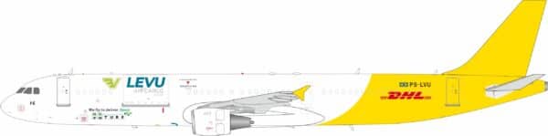 J-Fox Models 1:200 Levu Air Cargo (DHL Aviation) Airbus A321-200(P2F) PS-LVU (JF-A321-059L)