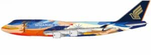 NG Models 1:400 Singapore Airlines Boeing B747-400 "Tropical" 9V-SPK (NG04012)