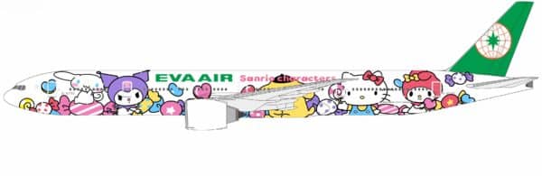 NG Models Lite 1:400 Eva Air Boeing B777-300(ER) "Hello Kitty - Lolly Jet" B-16740 (NGEVA047)