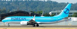 JC Wings 1:200 Korean Air Boeing B737 MAX 8 HL8567 (SA2112)