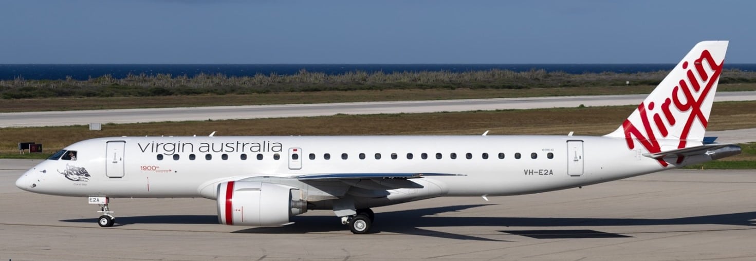 JC Wings 1:400 Virgin Australia Regional Embraer E190-E2 "Coral Bay" VH-E2A (XX40819)