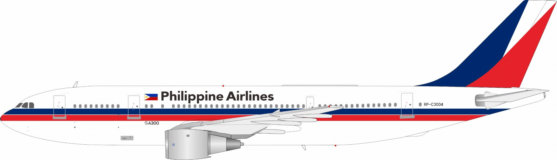 InFlight 200 1:200 Philippine Airlines Airbus A300B4-200 RP-C3004 (IF300RP1125)