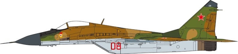 JC Wings Military 1:72 Russian Air Force Mikoyan MiG-29 Fulcrum "Red 08" (JCW-72-MG29-019)