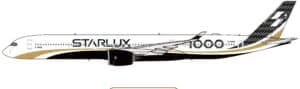 NG Models 1:400 STARLUX Airlines Airbus A350-1000 XWB "Carbon Fiber" B-58551 (NG57026)
