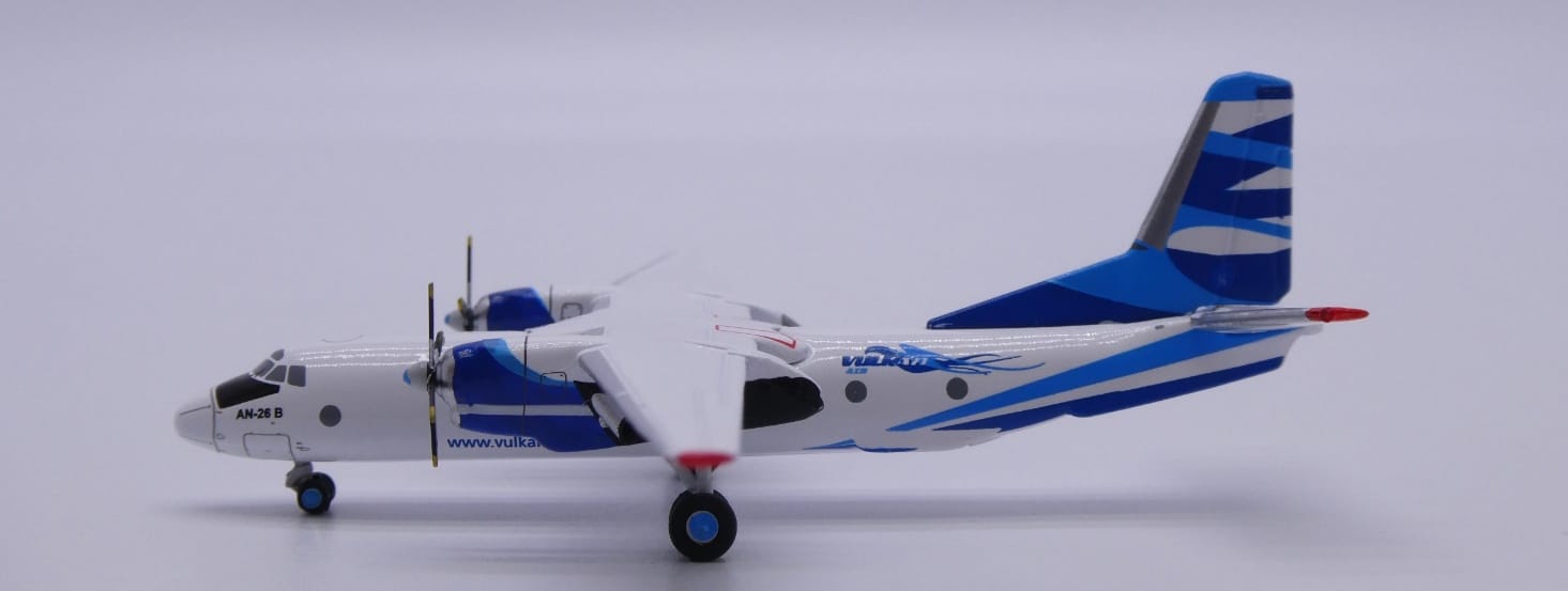 JC Wings 1:400 Vulkan Air Antonov An-26B (VKA001)
