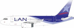 InFlight 200 1:200 LAN Airlines Airbus A318-100 CC-CZR (IF318LA1125)