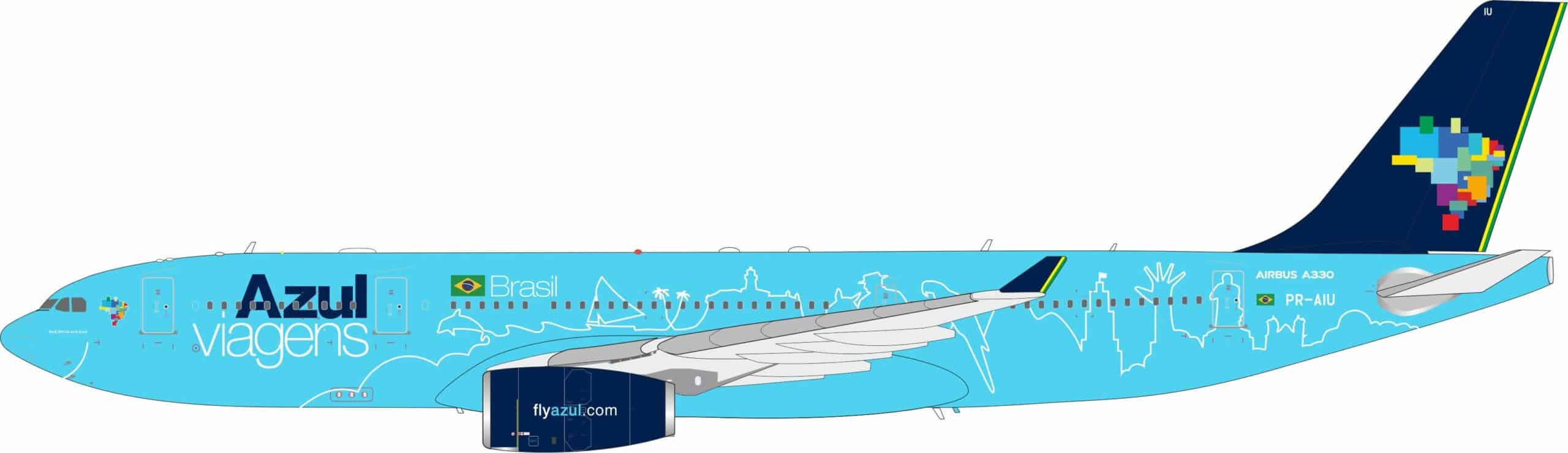 InFlight 200 1:200 Azul Airbus A330-200 "Azul Viagens" PR-AIU (IF332AD0525)