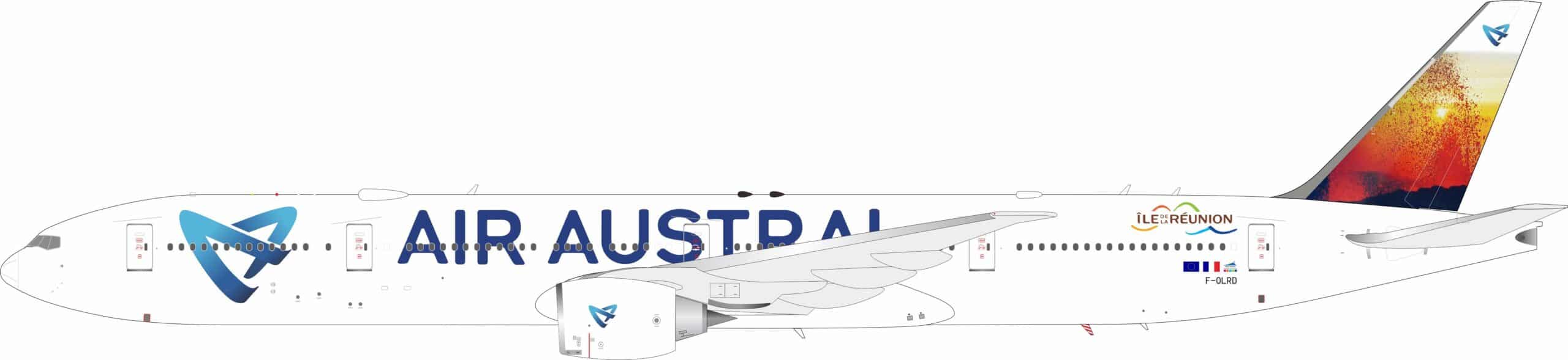 InFlight 200 1:200 Air Austral Boeing B777-300(ER) F-OLRD (IF773UU1225)