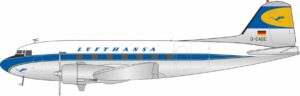 J-Fox Models 1:200 Lufthansa Douglas DC-3 D-CADE (JF-DC-3-002)