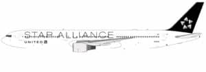 NG Models 1:400 United Airlines Boeing B767-400(ER) "Star Alliance" N76055 (NG18002)